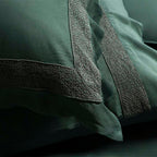 Σετ 2τμχ Μαξιλαροθήκες Hauz Vegan Silk Collection 52X78 Green